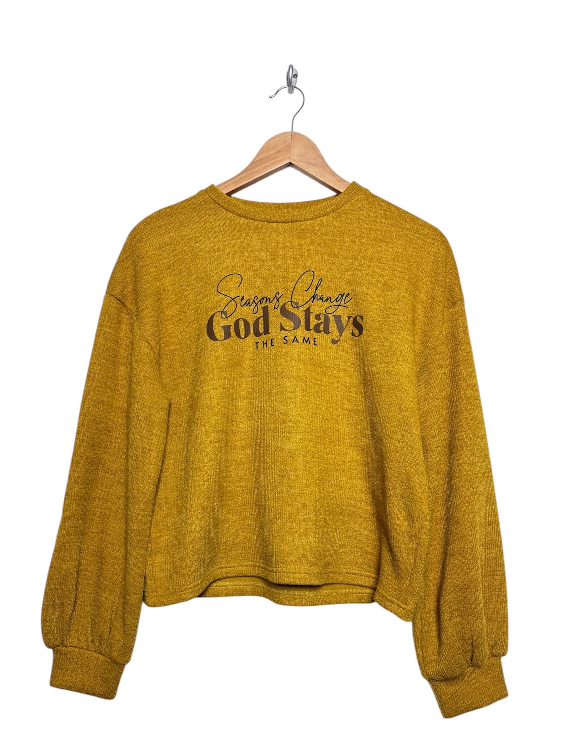 Heather mustard sweatshirt sale