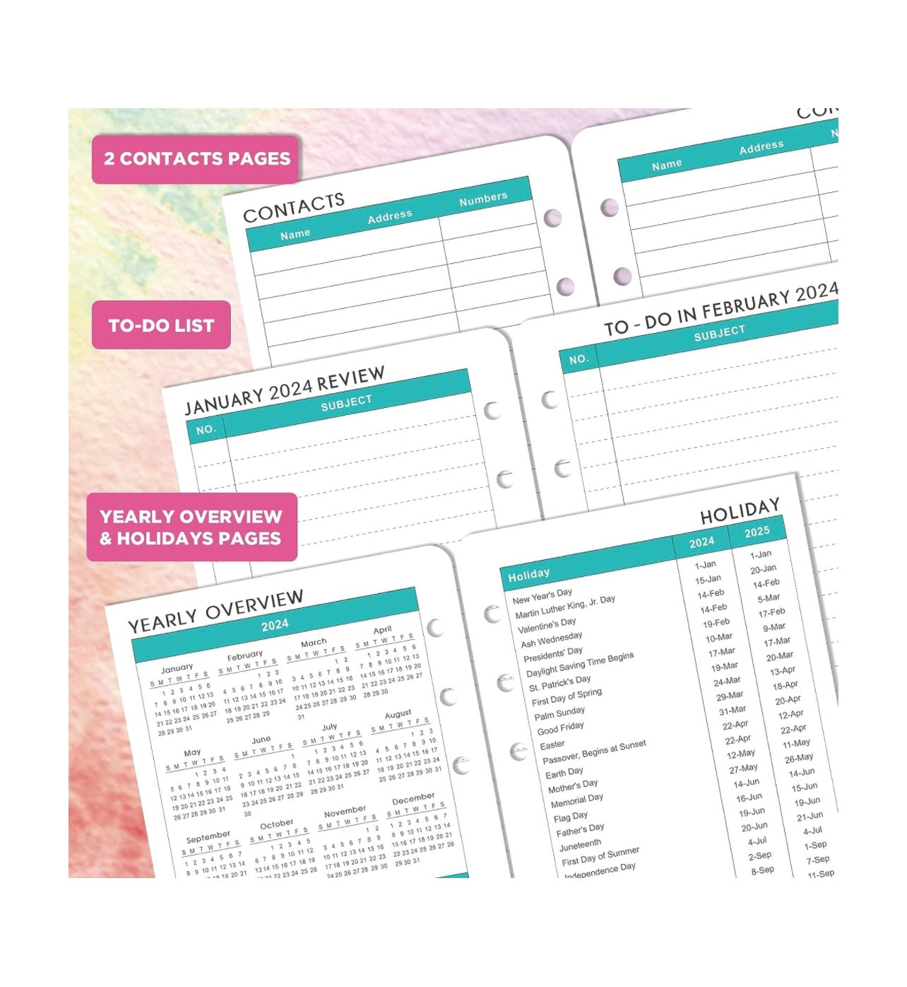 2024 Your Grace is sufficient-Weekly and Monthly Planner