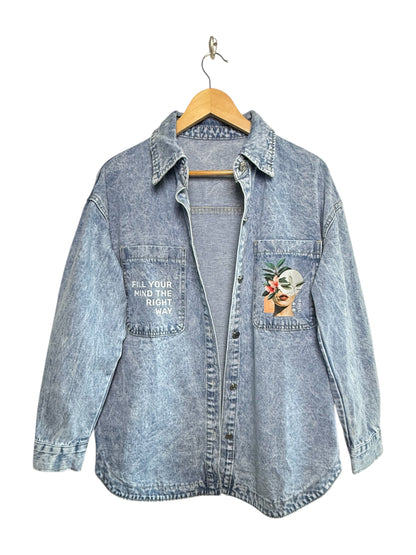 Fill Your Mind Denim Jacket – Inspired by Philippians 4:8