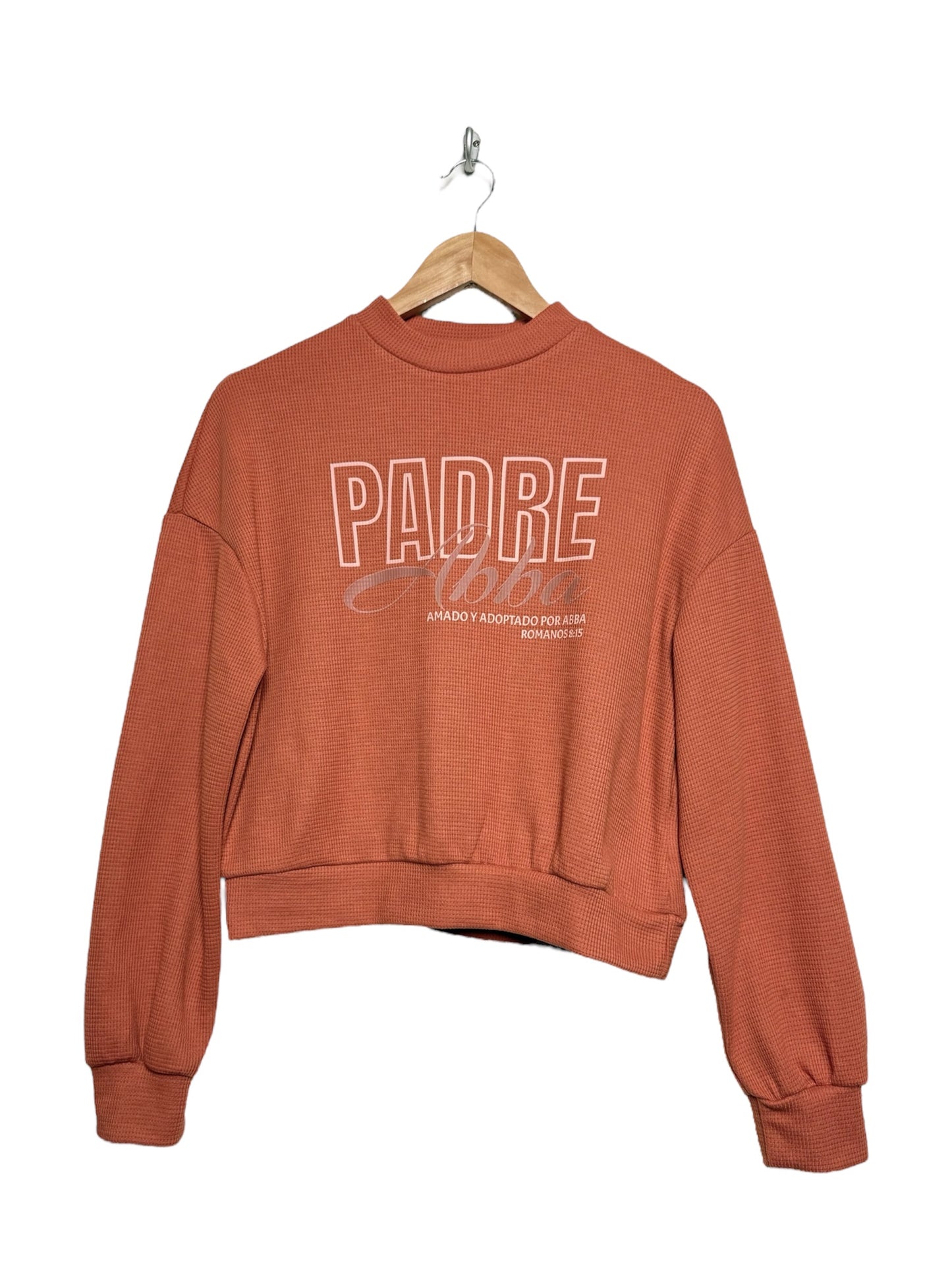 Padre Abba Waffle Knit Pullover – Embraced by Love (Romans 8:15)