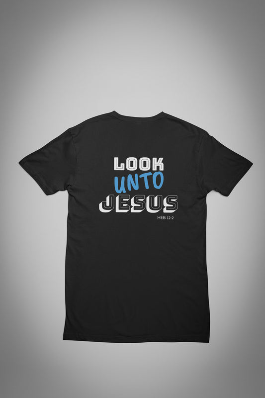 Look Unto Jesus (Blue Design)