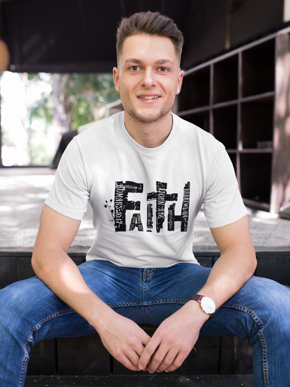 Faith T-Shirt (White & Black)