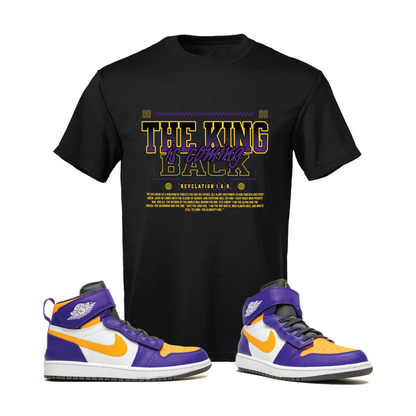 "The King is Coming Back" Lakers Inspired - T-shirt or Crop Tee