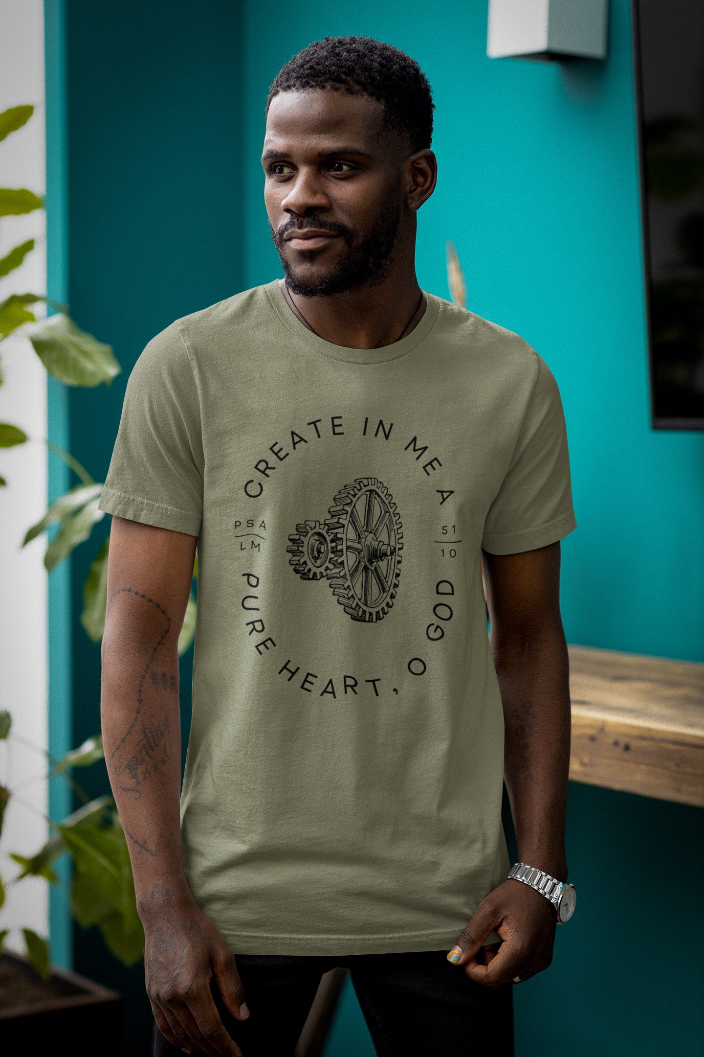 "Create in me a pure heart, O God" T-shirt