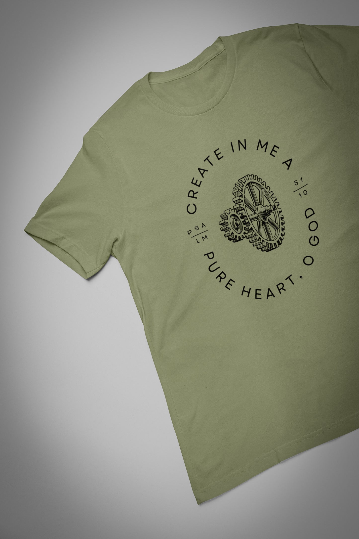 "Create in me a pure heart, O God" T-shirt