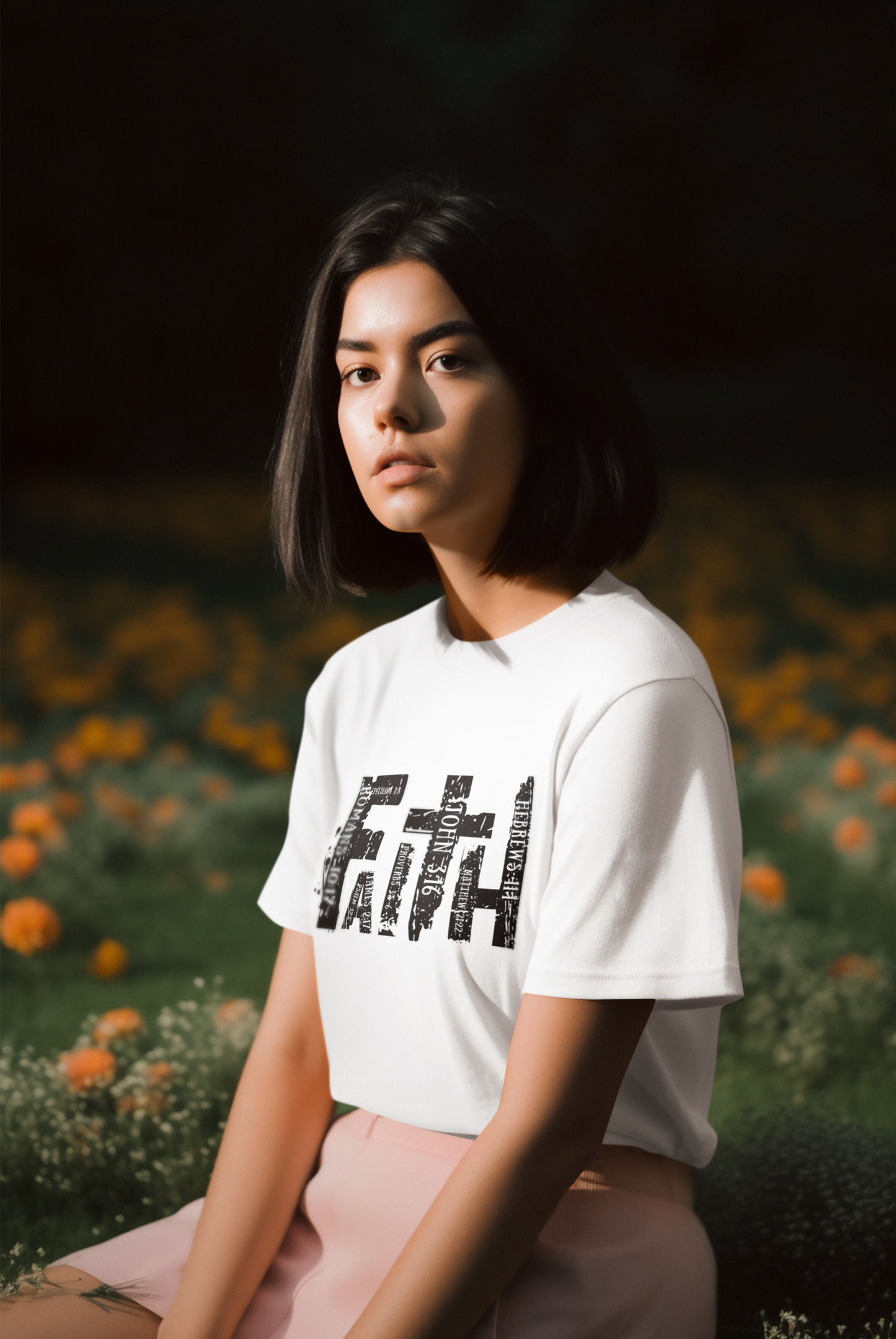 Faith T-Shirt (White & Black)